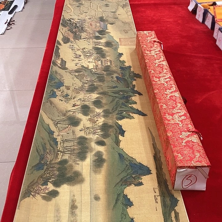手工装裱国画作品复刻