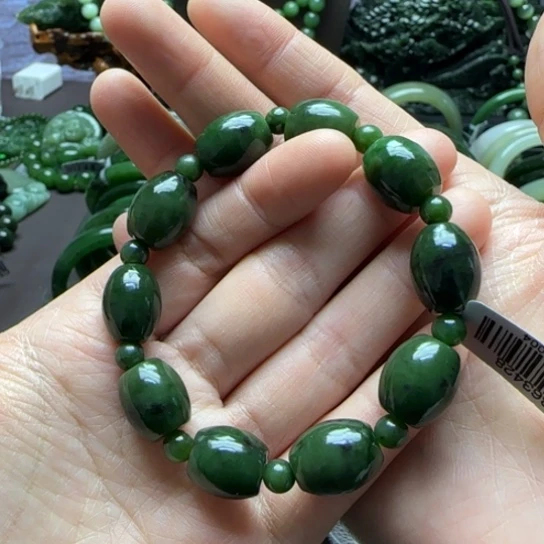 和田玉（碧玉）手串未镶嵌