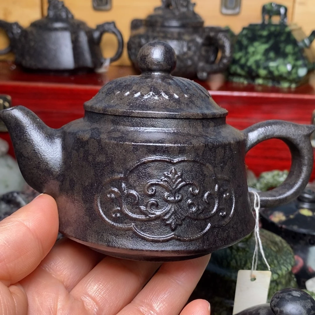 冰碛岩豹纹茶壶210cc
