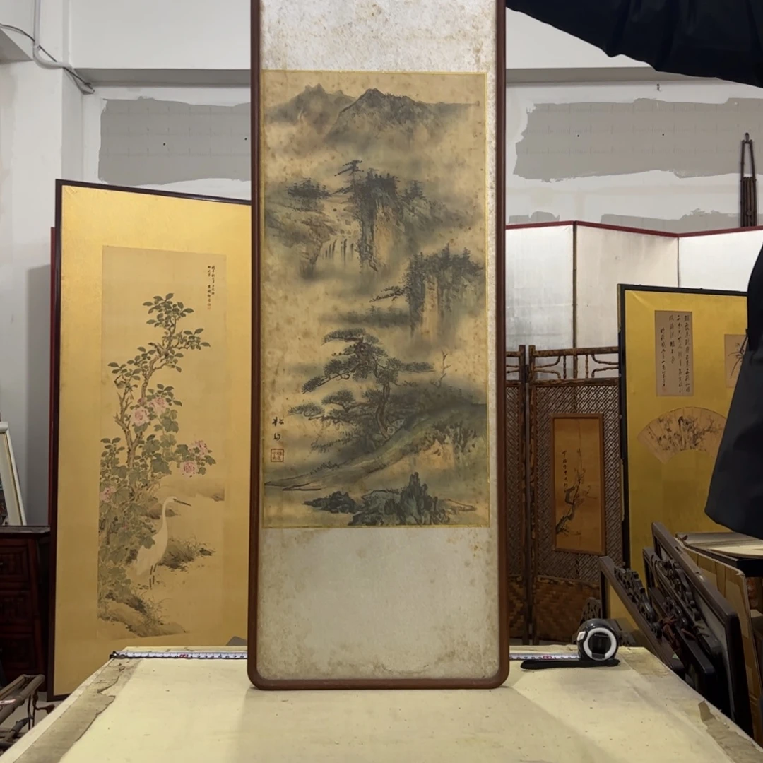 卓***生绘画屏风框画茶空间设计