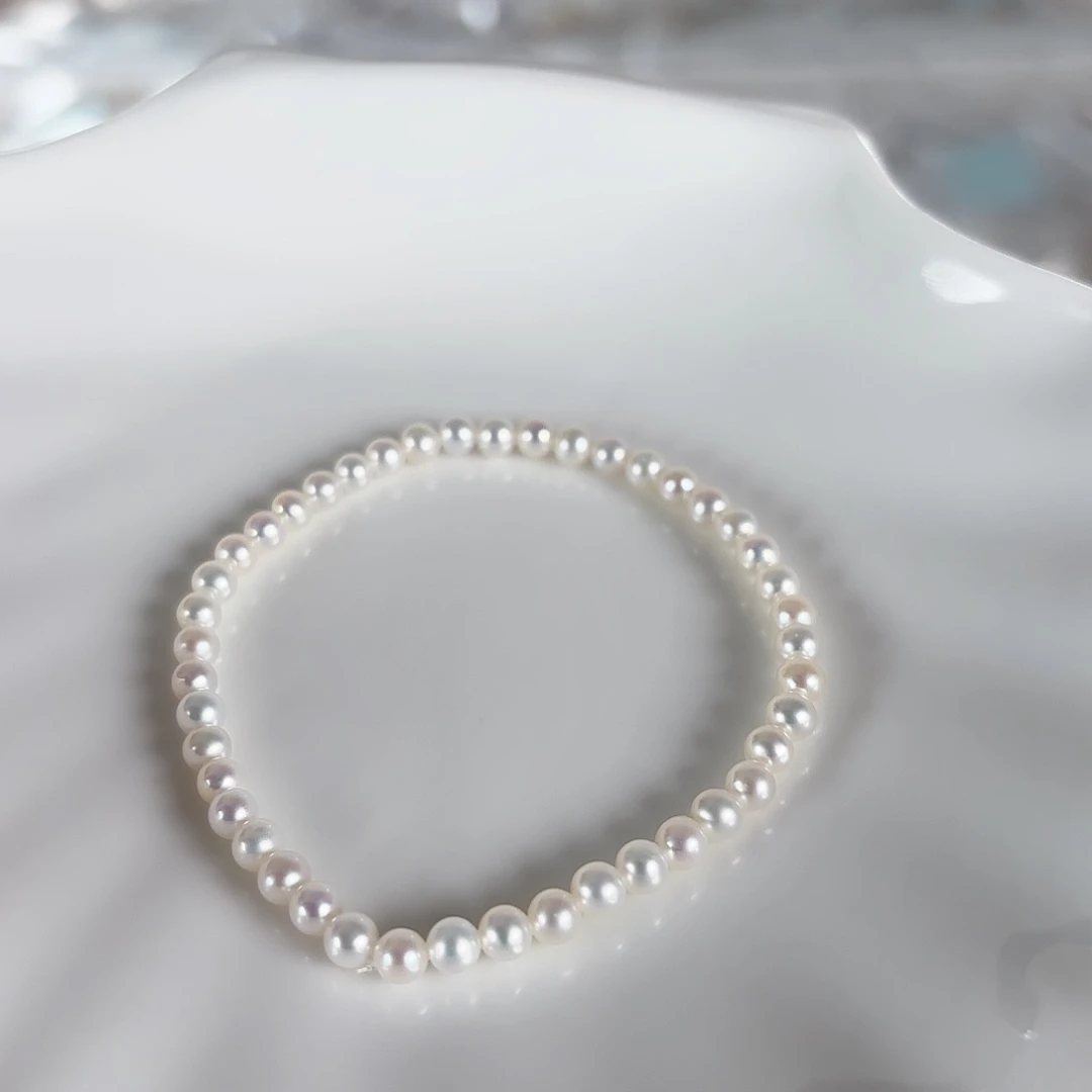 手绳淡水珍珠银S925镶嵌