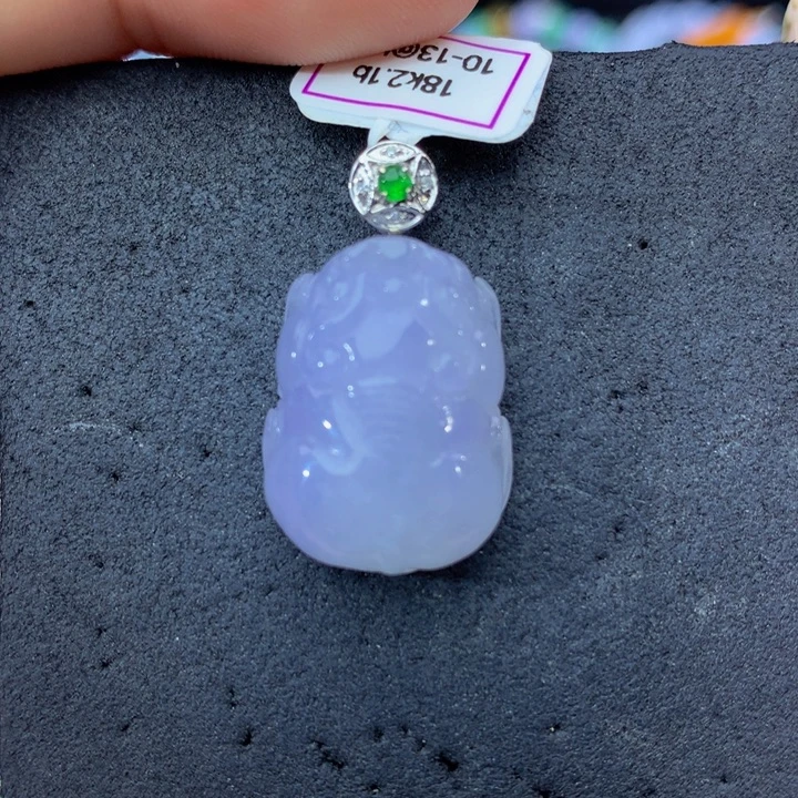 翡翠18K金镶嵌手链翡翠