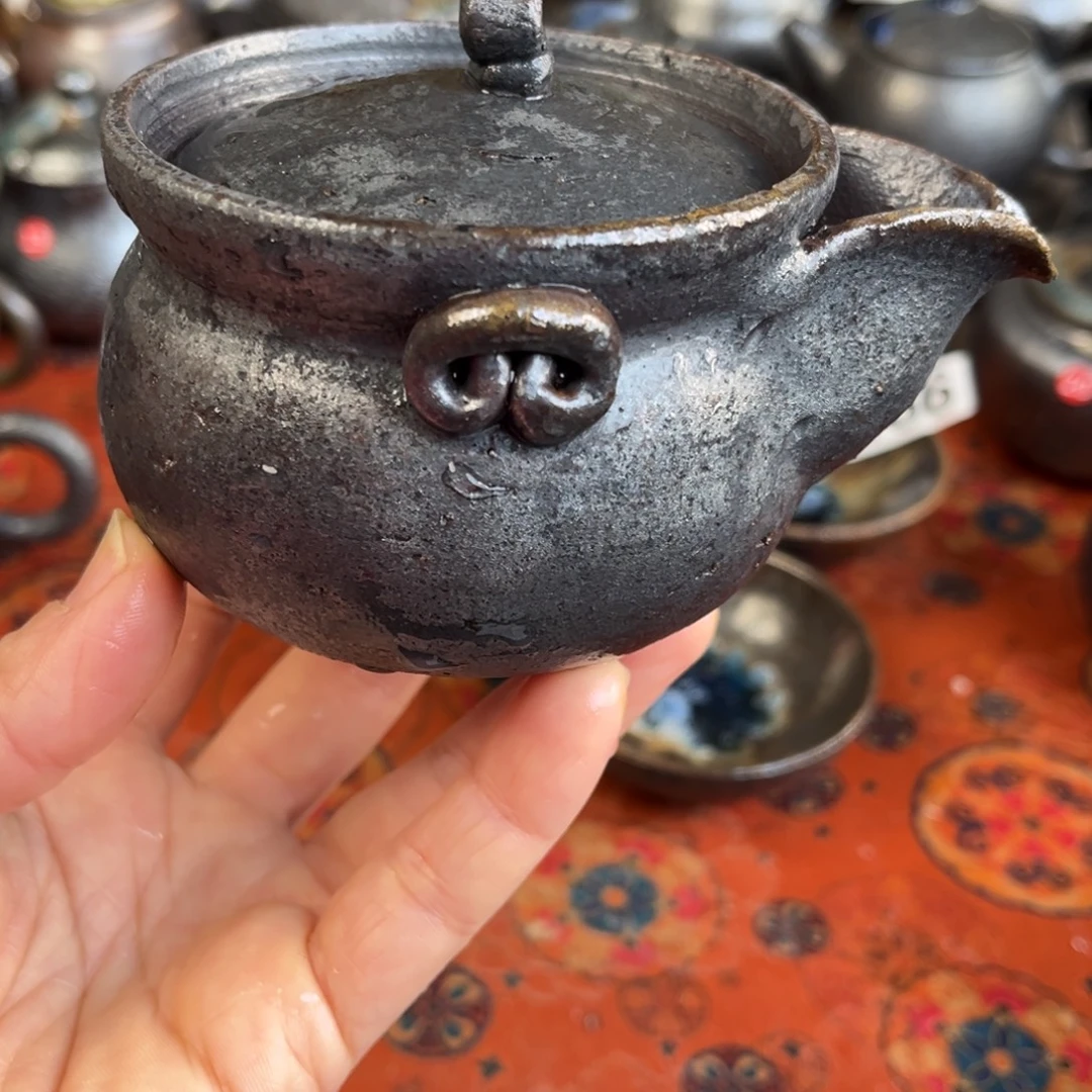 柴烧茶器主人杯杯柴烧