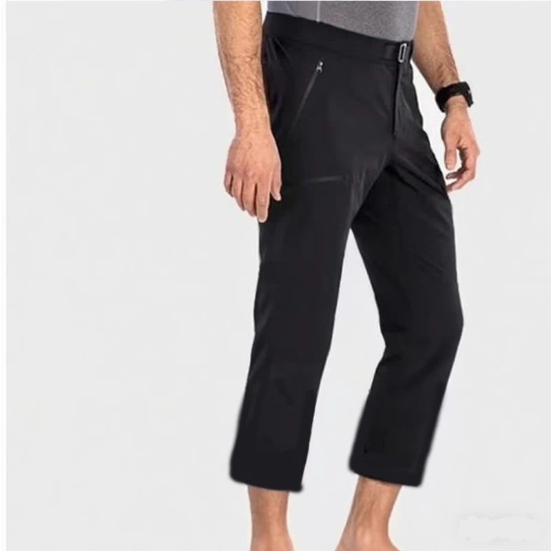 七分裤冰鸟薄款高弹休闲户外冲锋裤长裤出口原单尾货轻奢男春夏