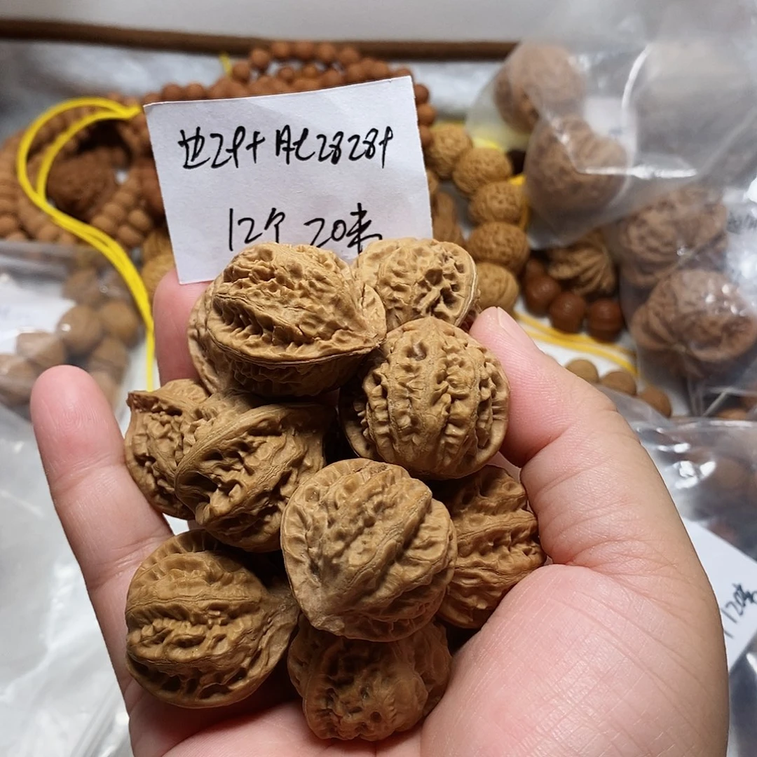 核桃手串/手链宽边八棱单圈