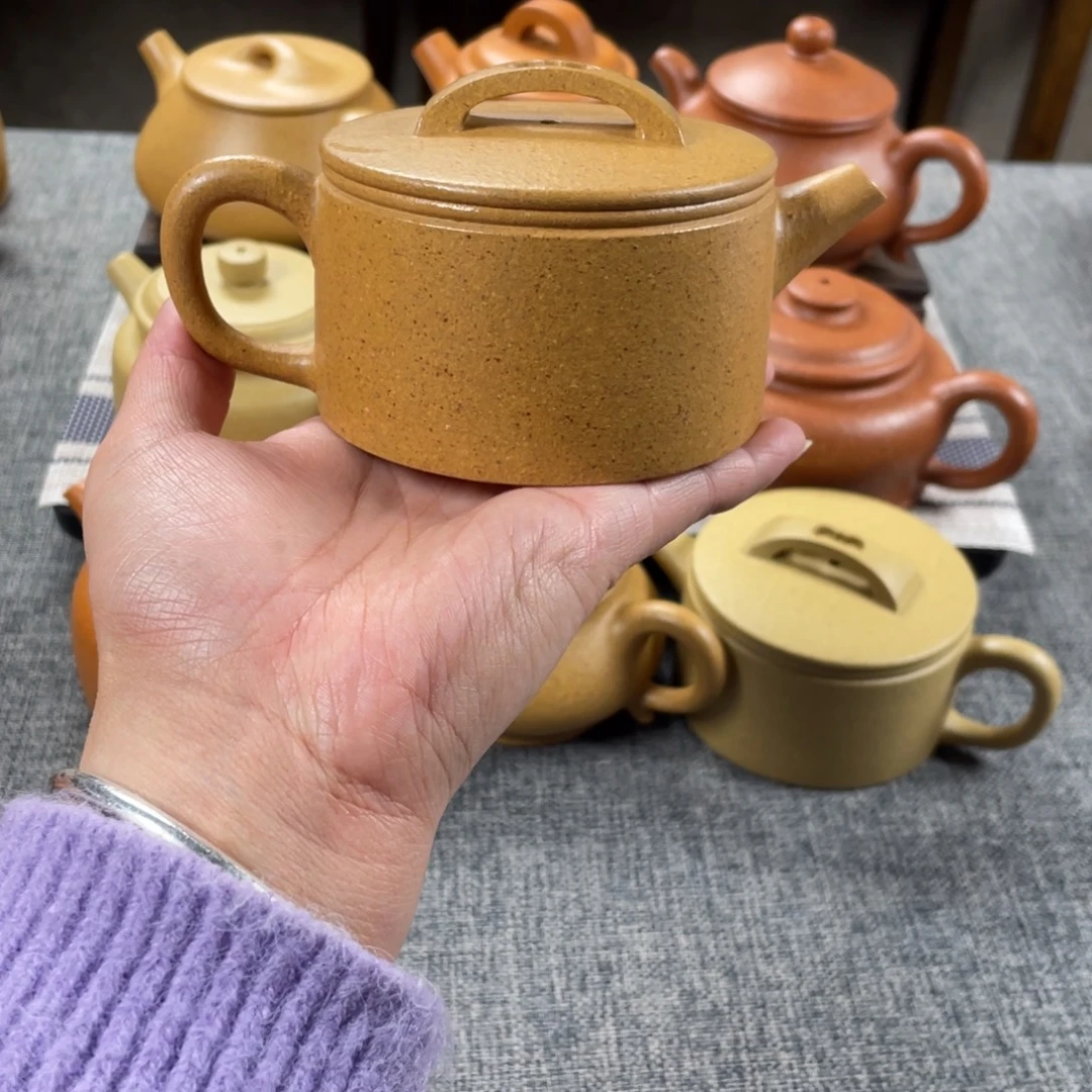 茶壶紫砂黄金段汉瓦全手30目190