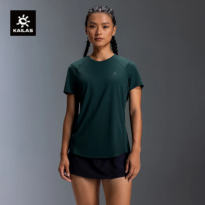 KAILAS凯乐石速干功能T恤短袖吸湿快干透气户外越野跑登山徒步女