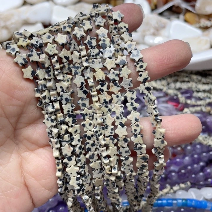 玛瑙/玉髓合金珠宝半成品一条6m斑点星星