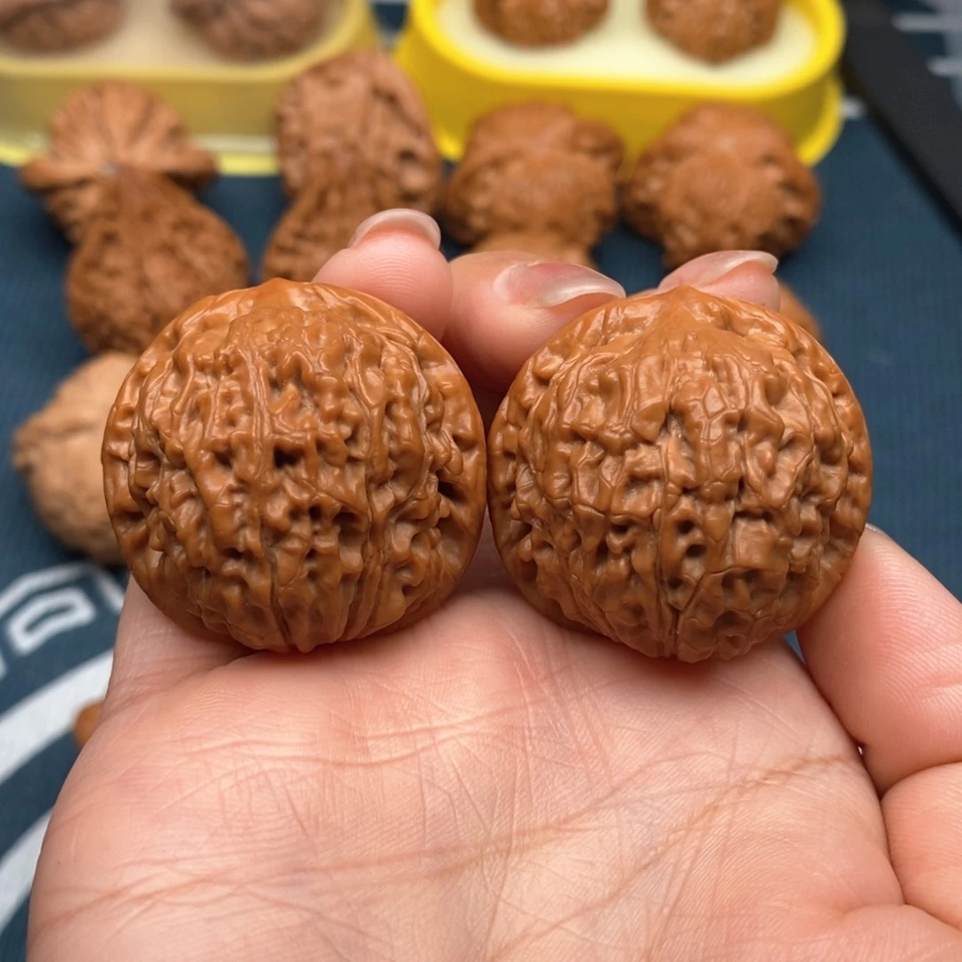 吊坠文玩核桃莲花36