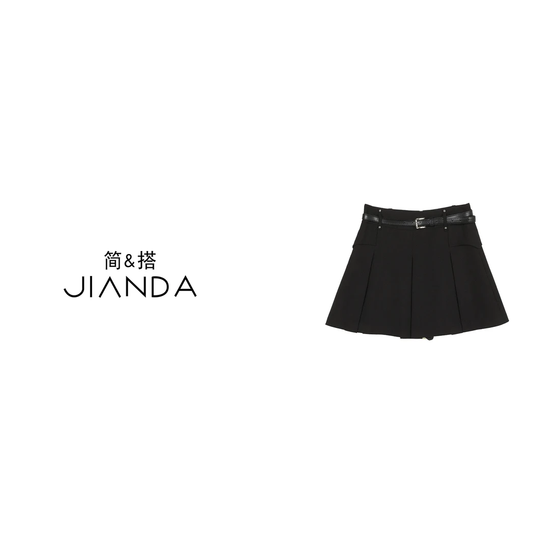 简&搭【千屿Sheila】送腰带 百褶短裙252-BQ/0430-58330
