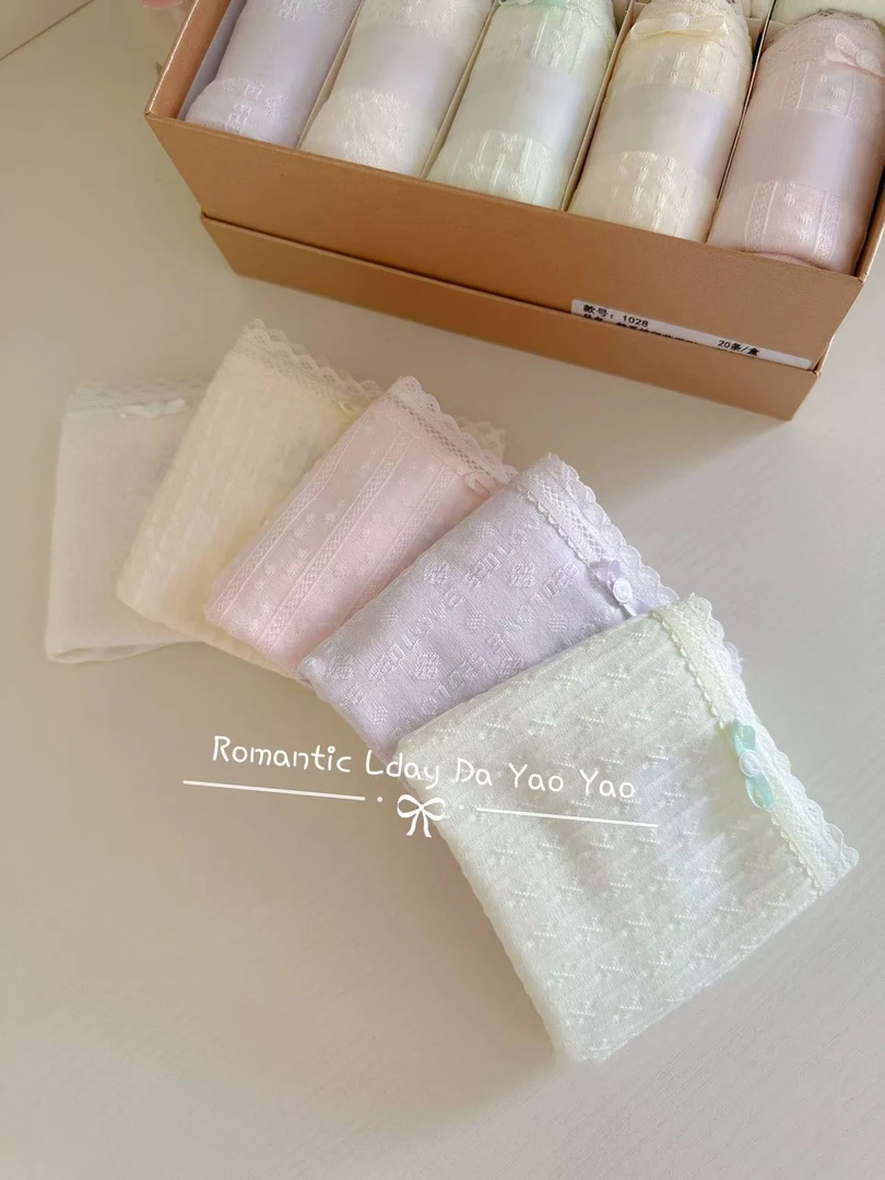 【蔷薇日记】女士中腰舒适春款棉质糖果色内裤