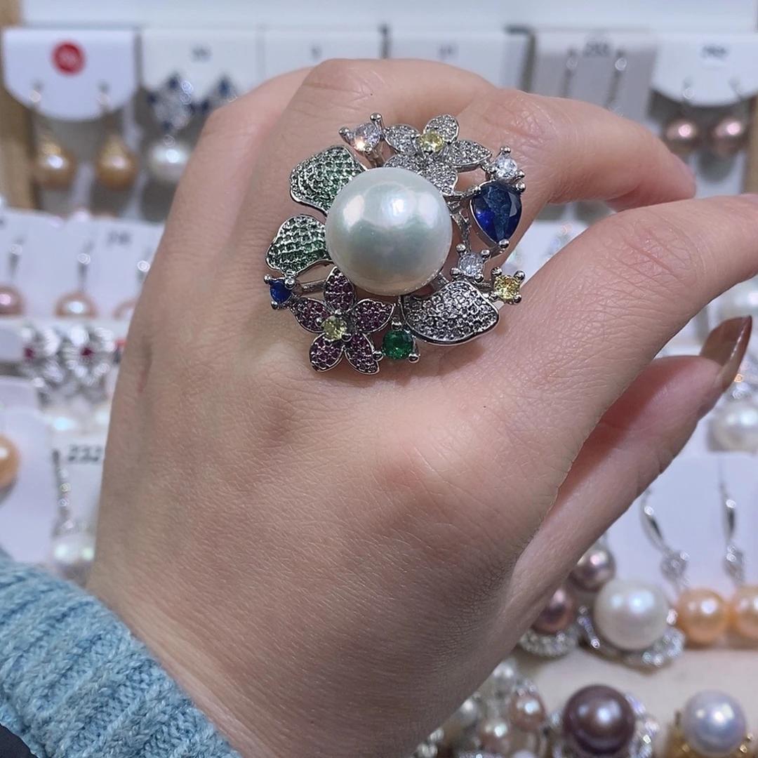 未镶嵌戒指淡水珍珠w15