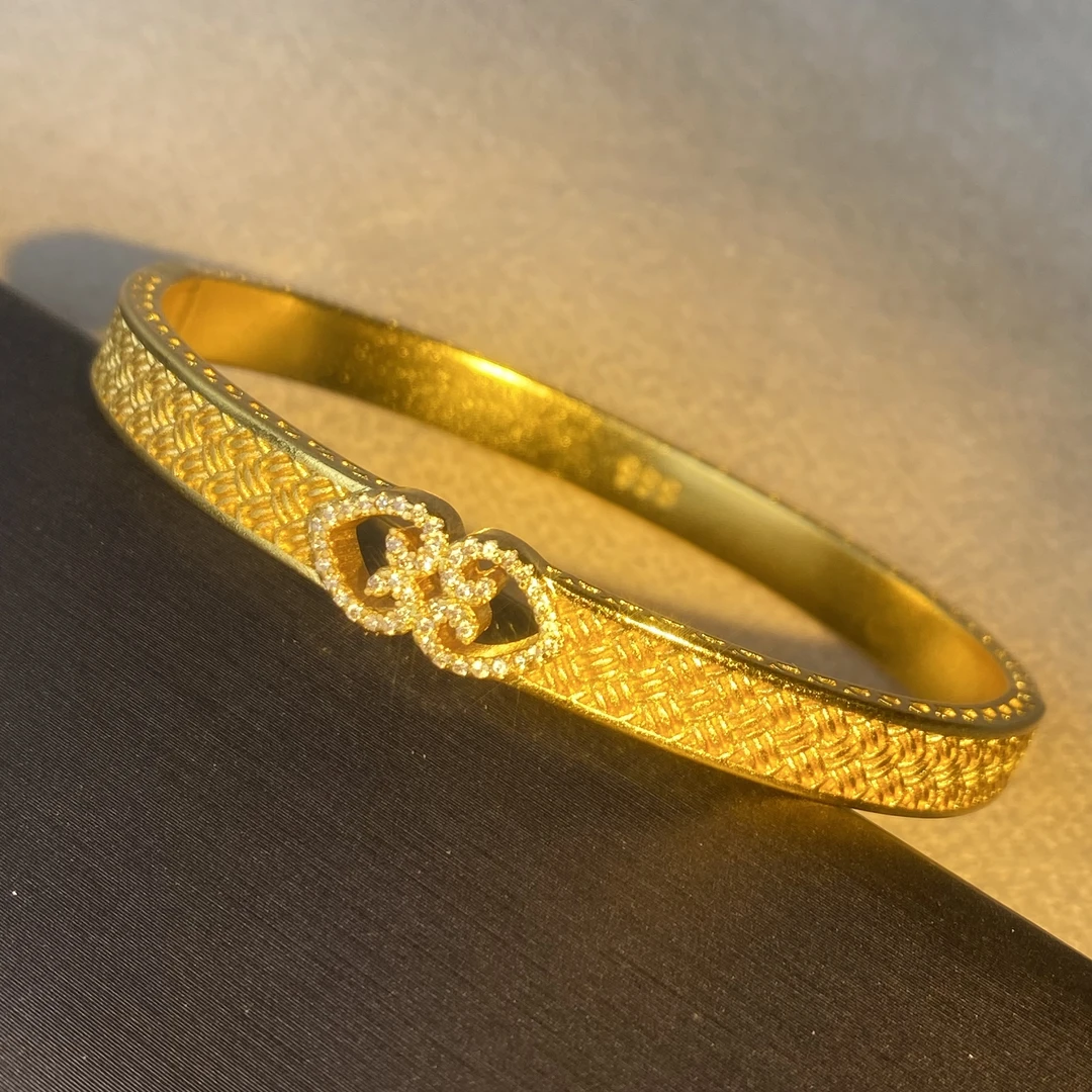 6555【手镯】轻奢精品金色女士手镯