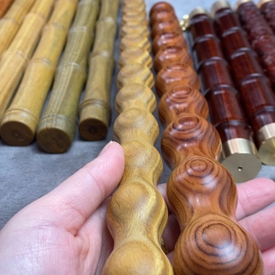 大果紫檀（缅甸花梨）圣**湖两个葫芦棍