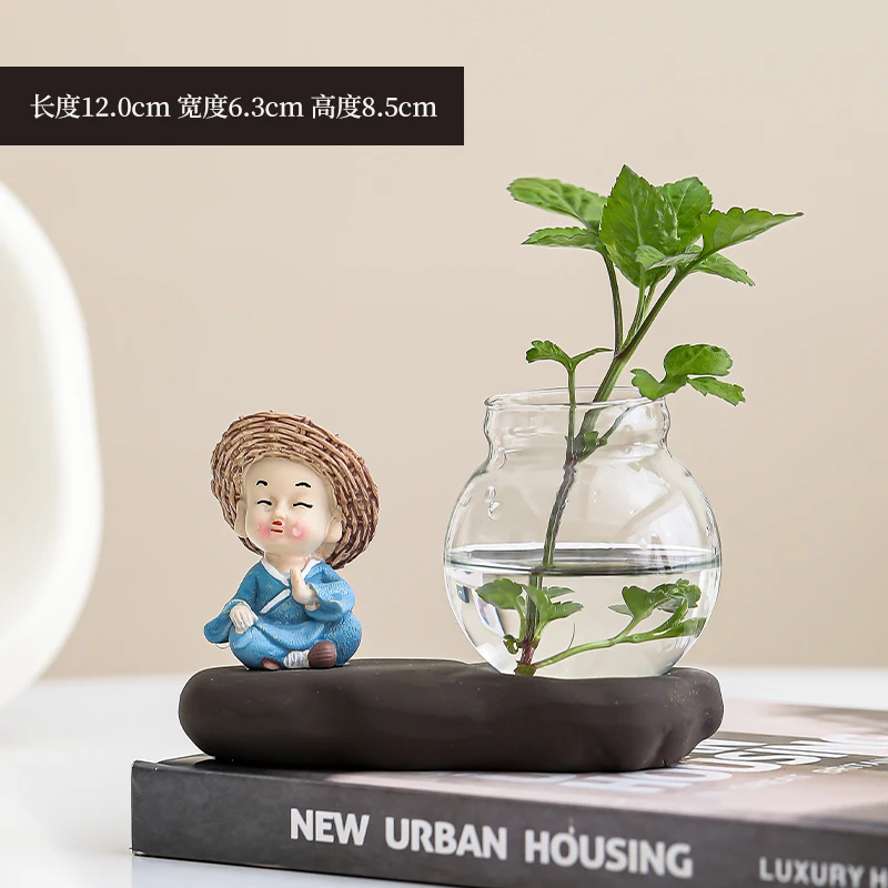 桌面可爱水培花瓶装饰摆件