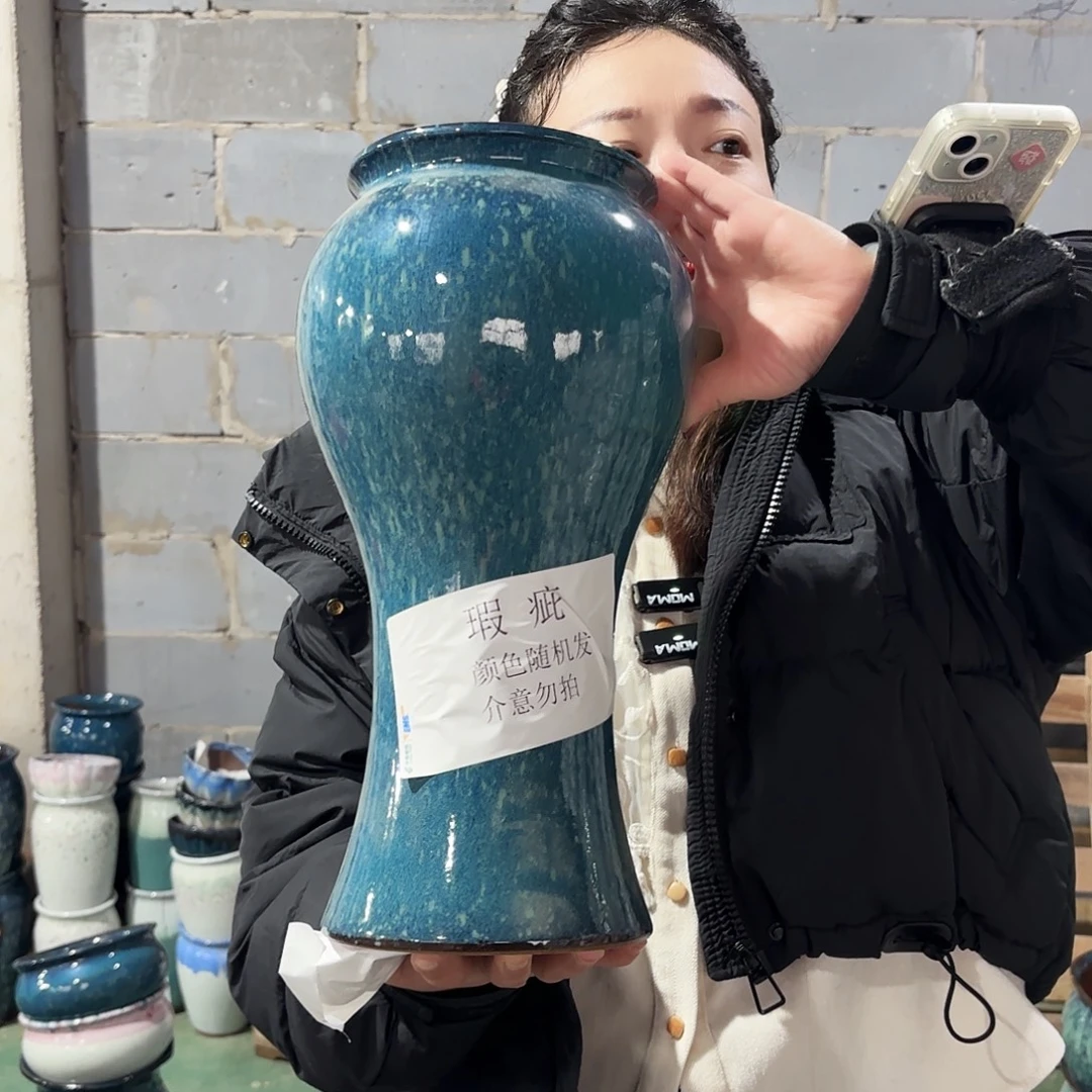 瑕疵一个高38/15红陶