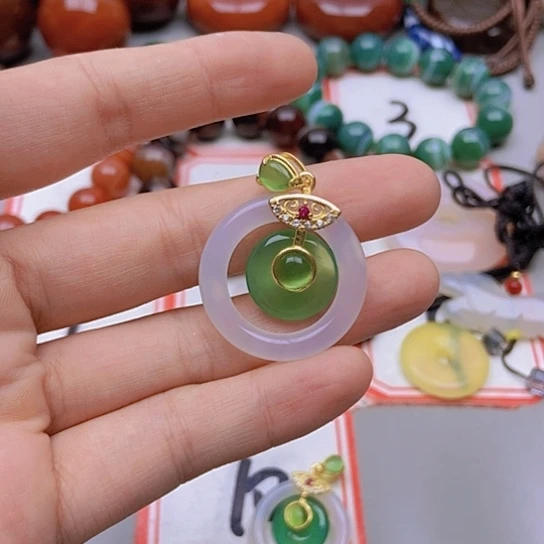 【闪购商品】玛瑙/玉髓未镶嵌珠宝半成品活*