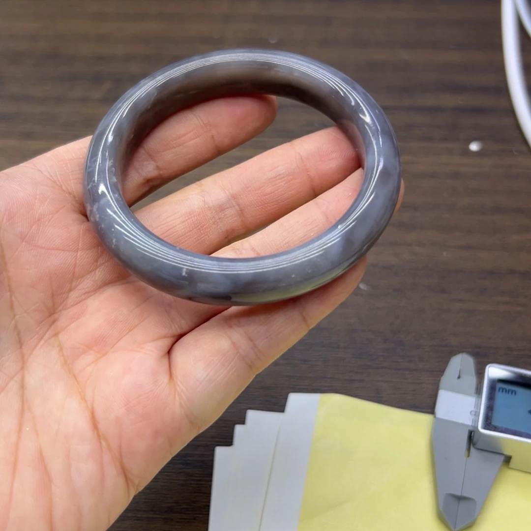 和田玉未镶嵌手镯57圈围462