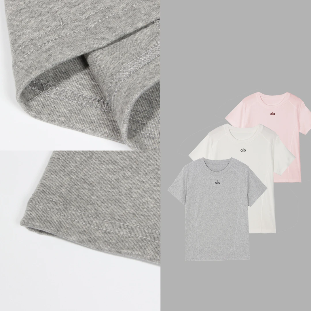 凯特丝蓓2117#经典logo插肩三色夏季圆领短袖T恤