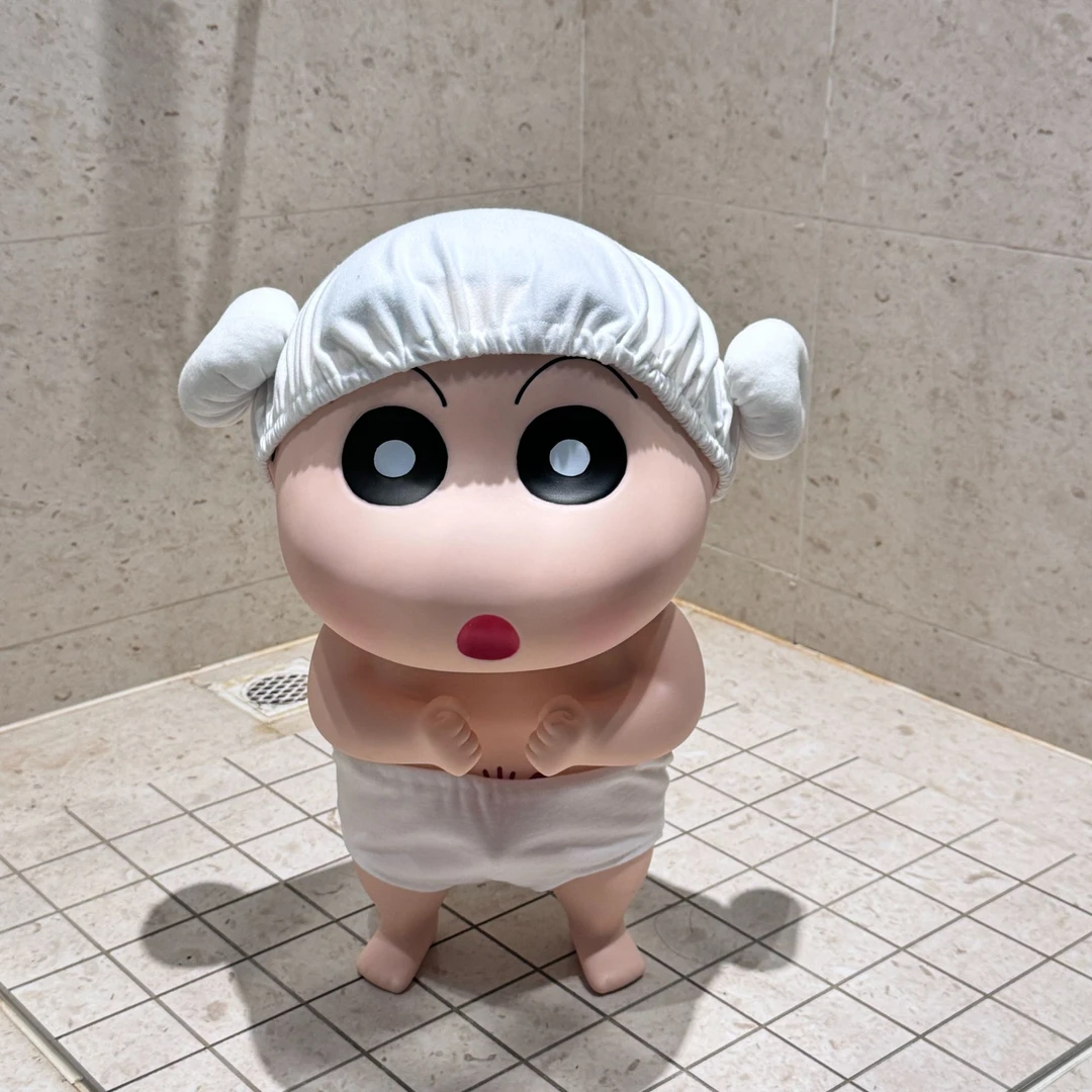 高品质45CM超大号 浴帽小新 洗澡小新 大象小新 蜡笔小新摆件