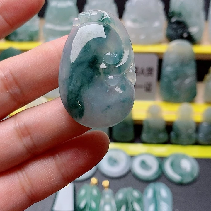 文***水翡翠未镶嵌吊坠(不含链)如意