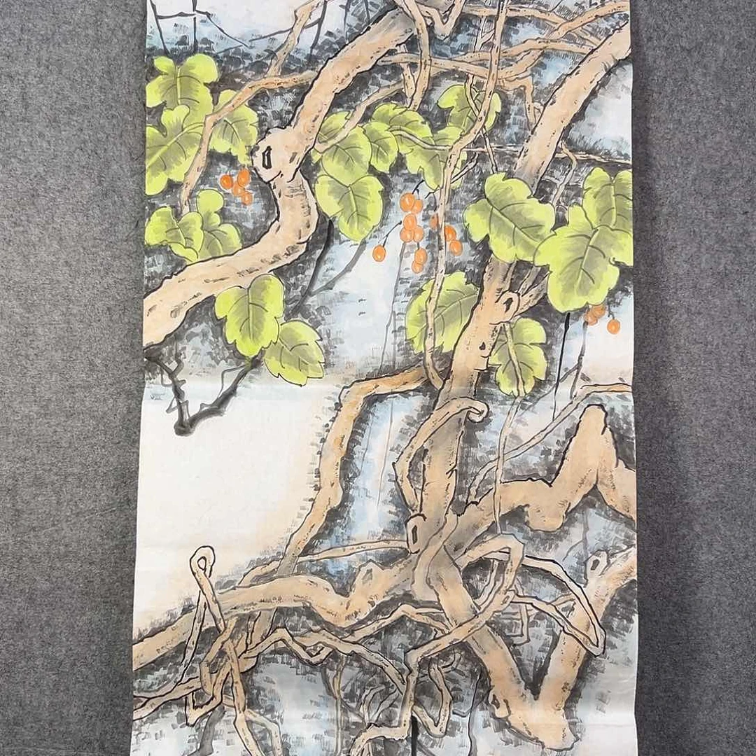 国画304 牡丹之花之叶的颜色和