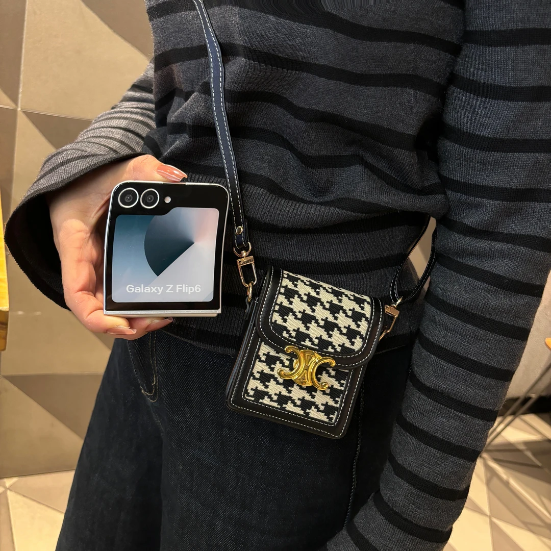 斜跨适用oppoFindN3Flip手机壳小米FLip2折叠屏幕三星保护套荣耀