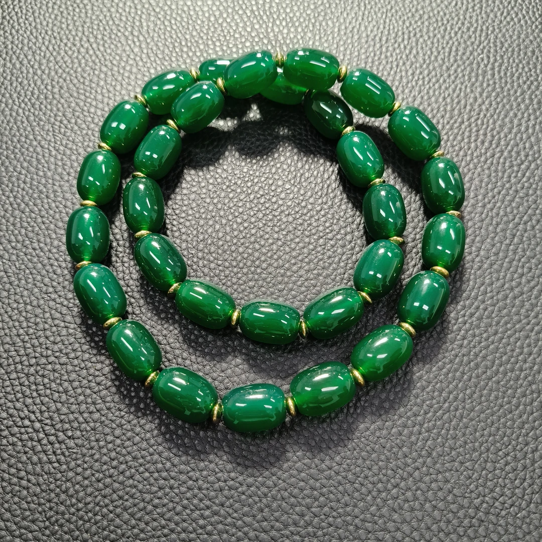 天然珠宝时尚百搭翠 冰绿项链13✖️18（多样性拍一发一）