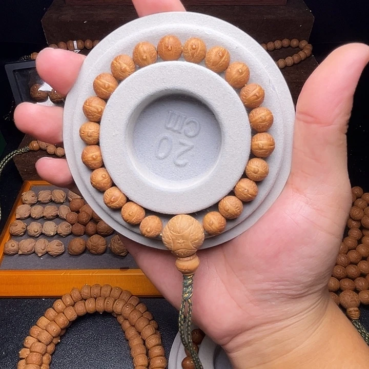 凤眼菩提手串10.5mm实心玉化皮