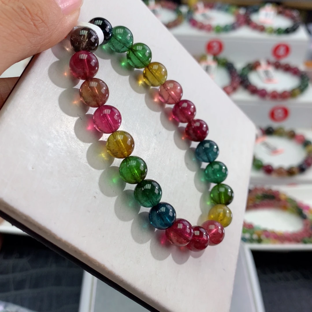 手链碧玺未镶嵌      8.7mm。