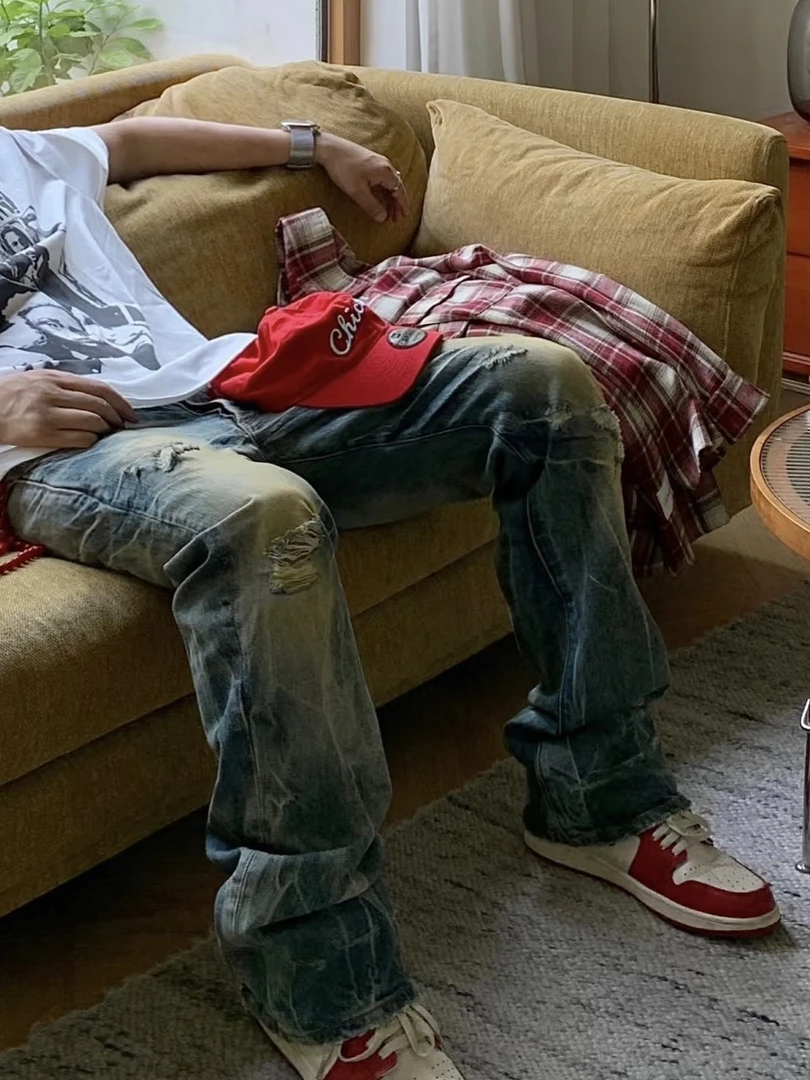 199票票A093-A138潮牌时尚定制款时尚休闲牛仔裤男女款