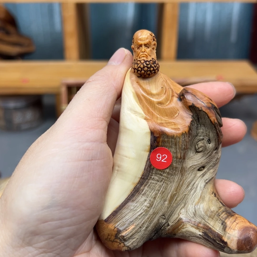 七***里木崖柏木摆件手把件，