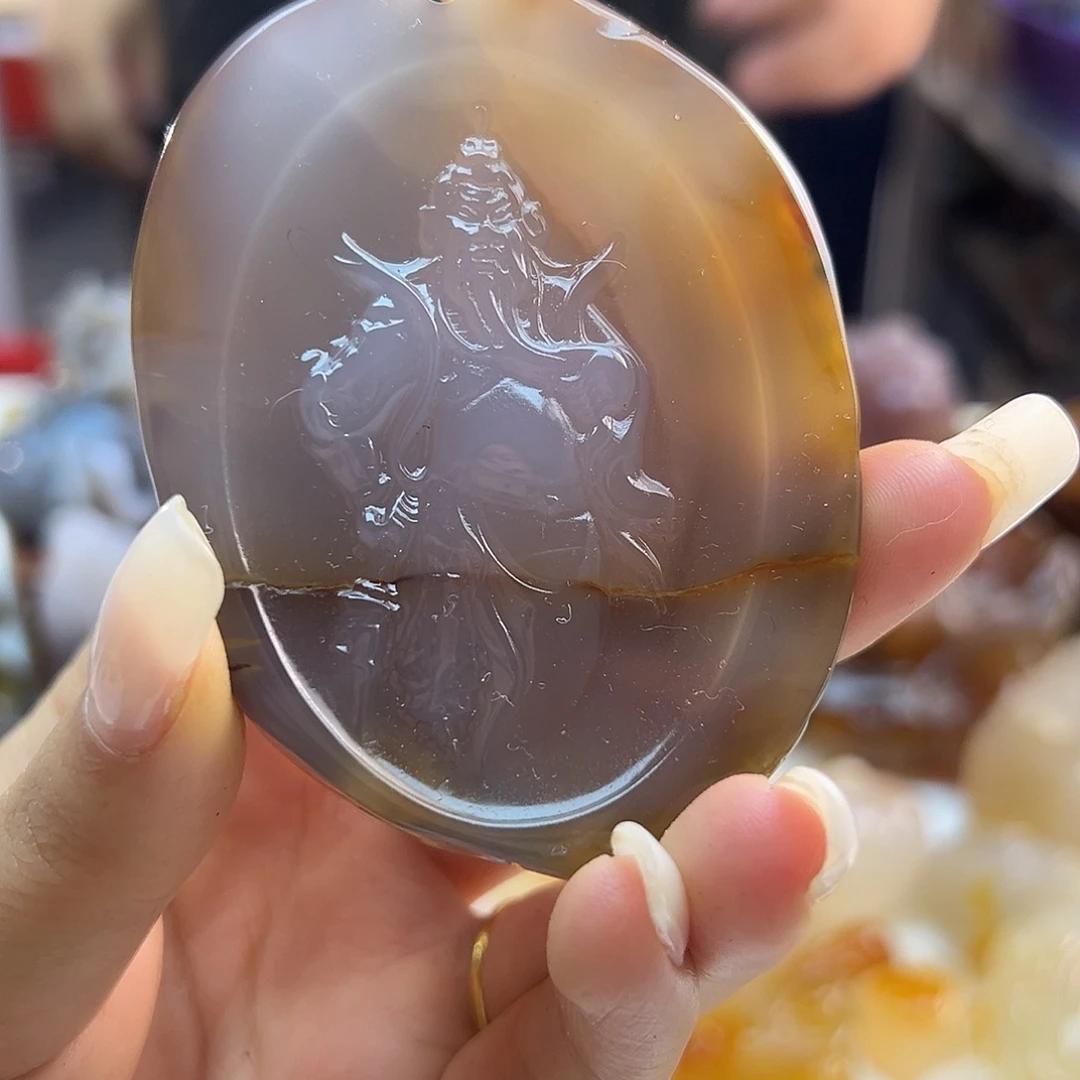 玛瑙/玉髓未镶嵌吊坠(不含链)