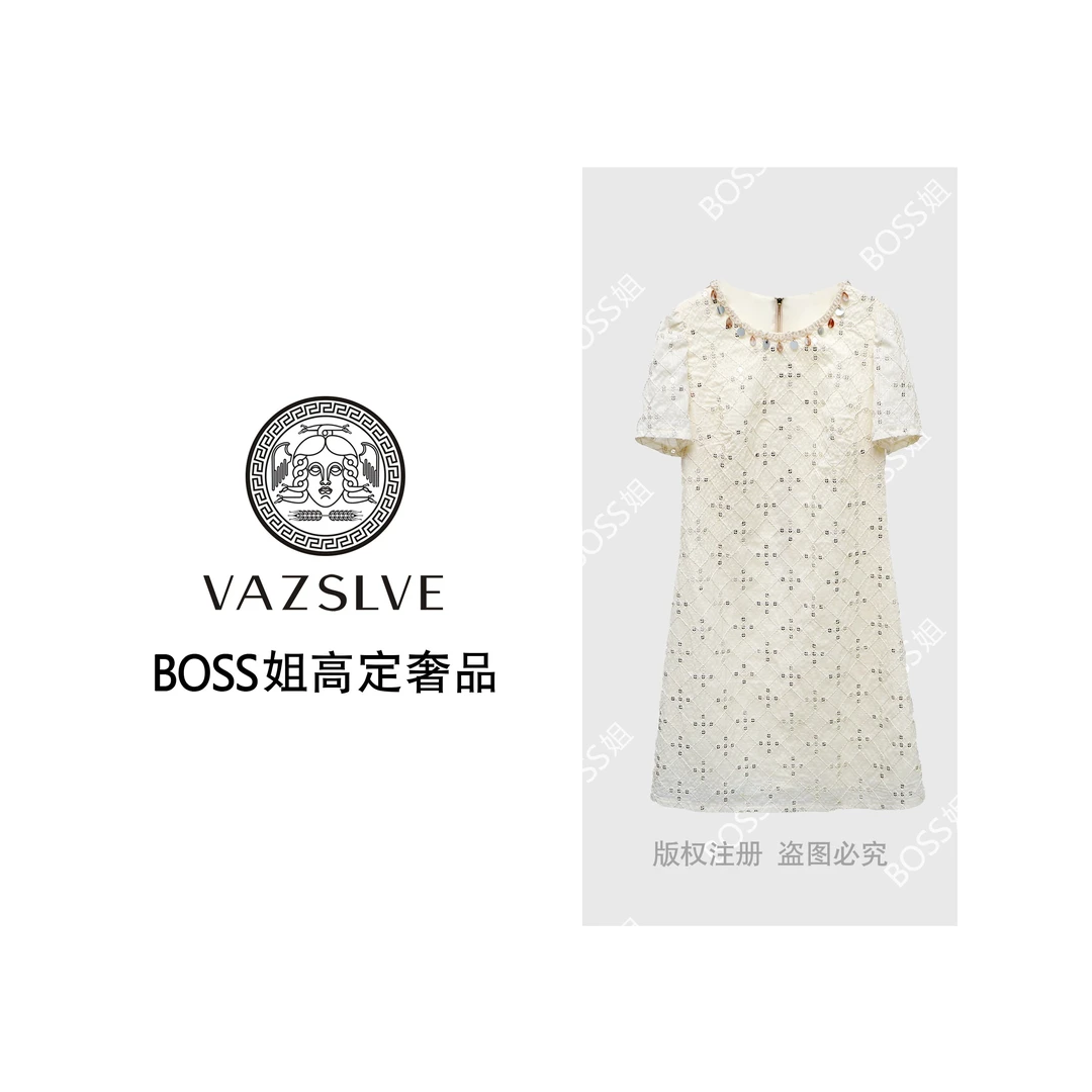 VAZSLVE/原创设计 新款时尚设计师连衣裙OLQW-1056
