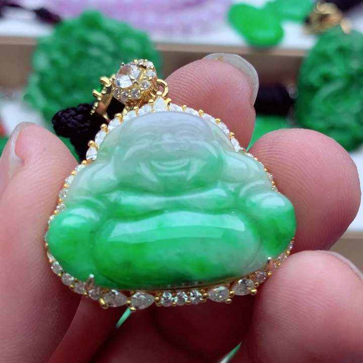 翡翠未镶嵌吊坠(不含链)