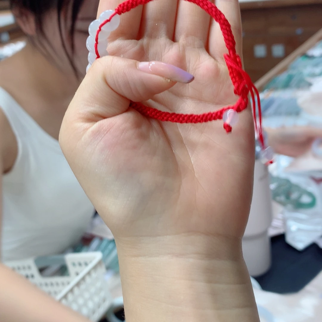 未镶嵌手链翡翠?**芊买断