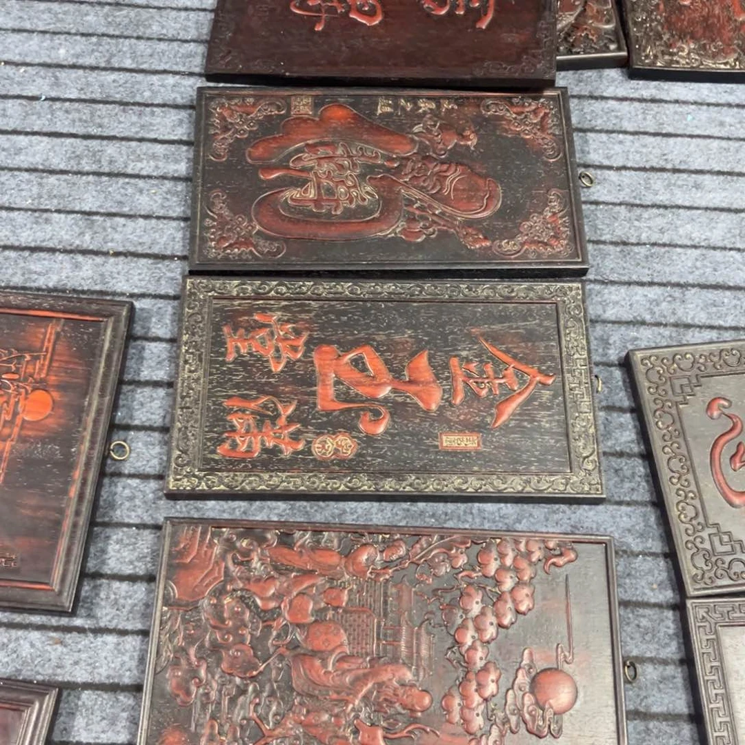 木卑****！非洲紫檀木雕牌匾挂匾