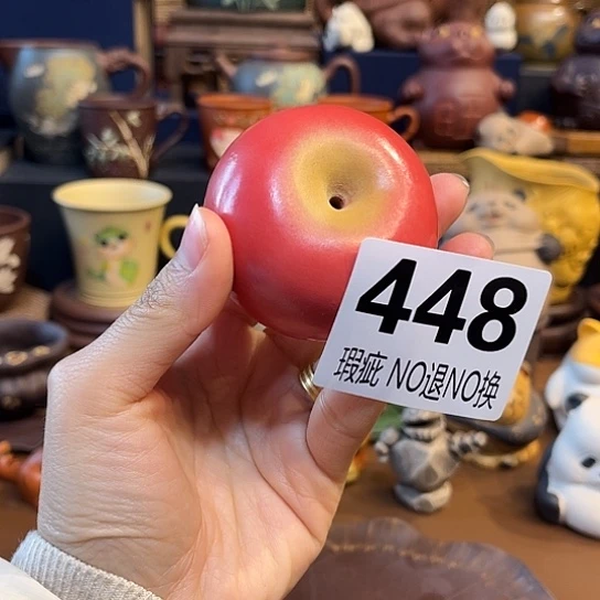 紫砂茶杯紫砂茶宠瑕疵