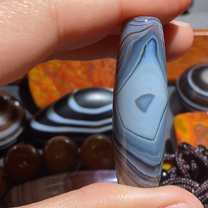 玛瑙/玉髓钛钢颈饰