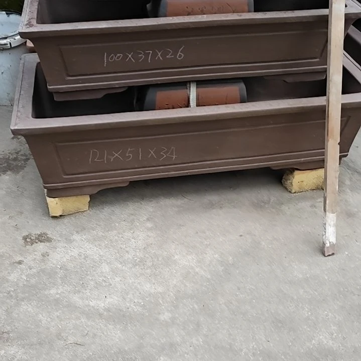 1米21Ⅹ52㐅34紫泥窄盆1只