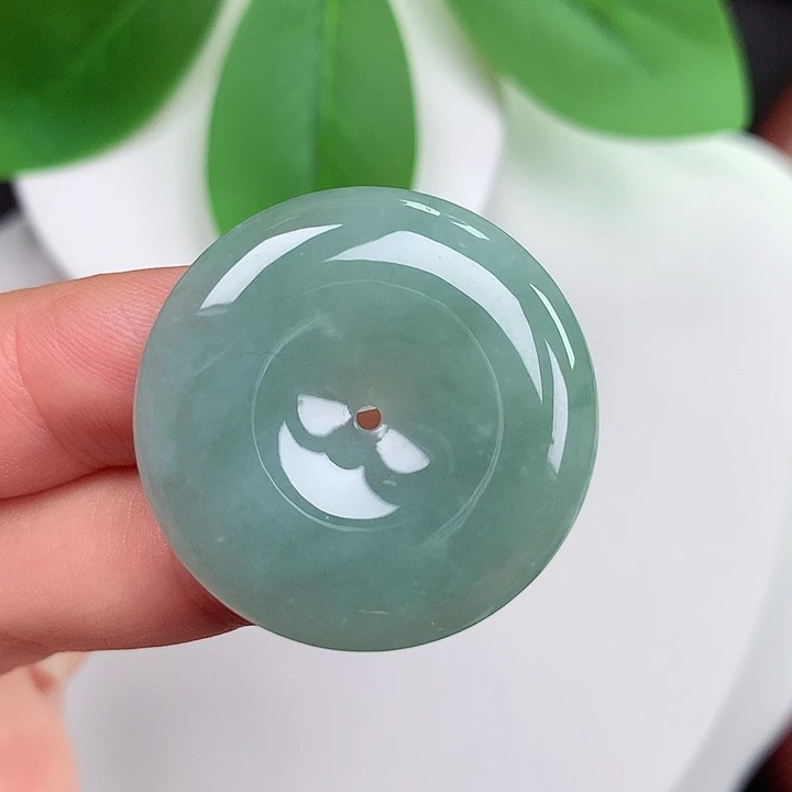 颈饰未镶嵌翡翠平安扣 29.2x4.9mm