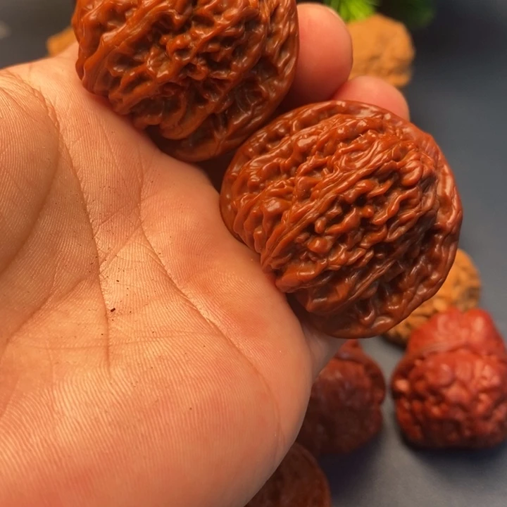 H***忆把件文玩核桃四座楼回意