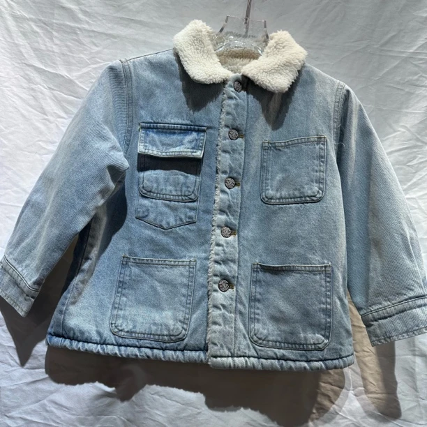 【092】冬季新款！儿童牛仔夹棉服