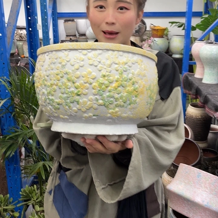 30×20 -粗陶花盆有孔-买买买