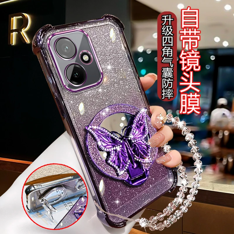 适用荣耀400手机壳女高级DNN-AN00新款HONOR400镜头全包 四角防摔