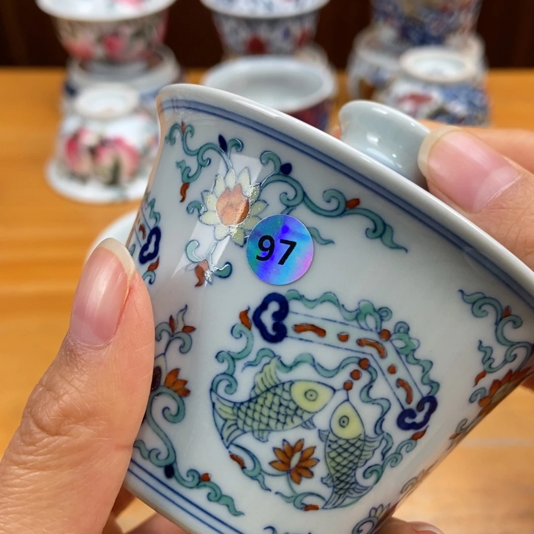 手绘现代茶具非古董