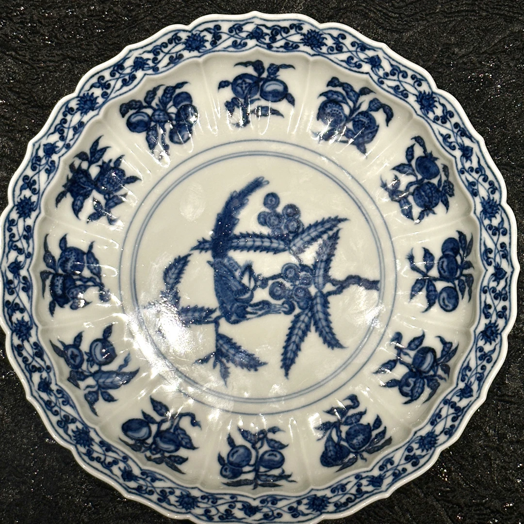 盛古珍玩 仿明重工绶带鸟壶承