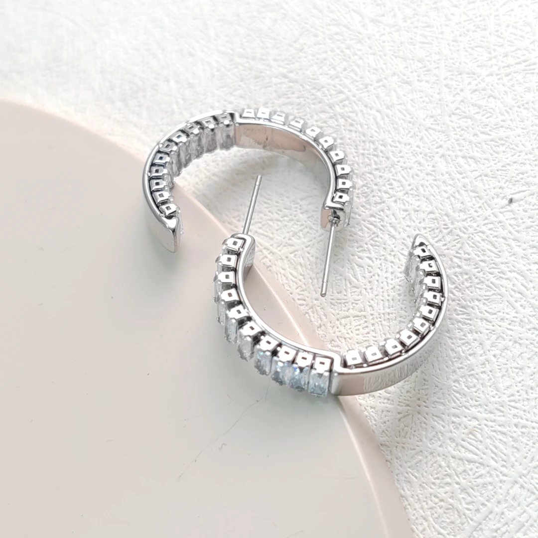 XUPING/旭平首饰 不锈钢合成锆石耳饰 春日焕新 GDM T001054494