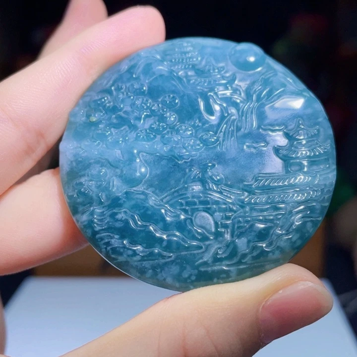 翡翠未镶嵌吊坠(不含链)S48