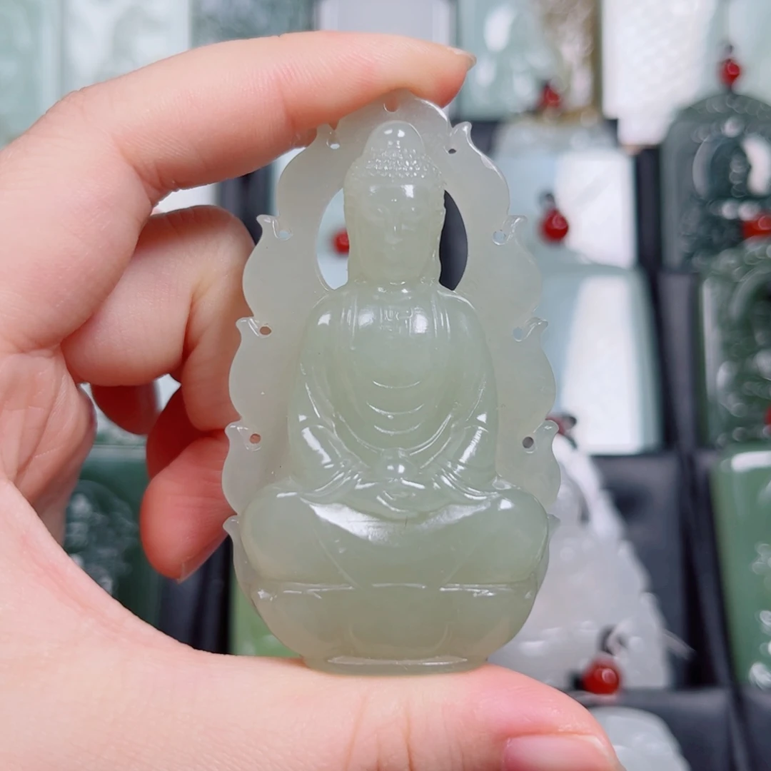 和田玉未镶嵌挂件